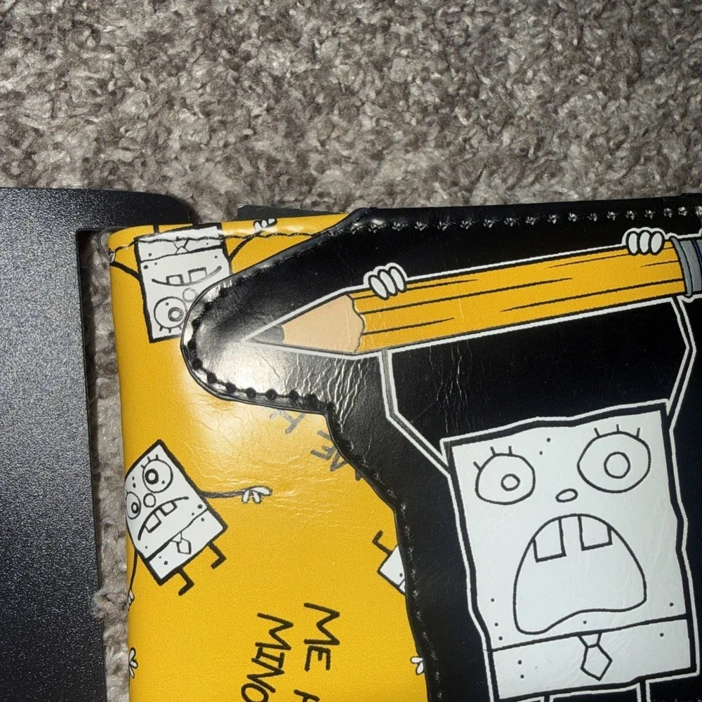 Unisex Nickelodeon SpongeBob Square Pants Doodlebob Bifold Wallet New‎ NIP
